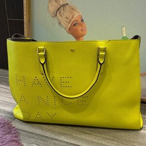 Anya Hindmarch Bright Yellow Tote Bag